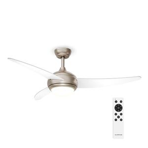 Imagine Klarstein El Paso ventilator de tavan cu lumină | 132 cm | 35 W | Funcționare silențioasă | Lemn