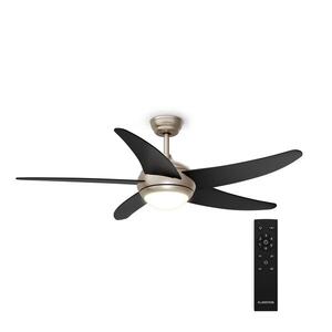 Imagine Klarstein Ventilator de tavan Bolero cu lumină | 132 cm | 35 W | Funcționare silențioasă | Lemn