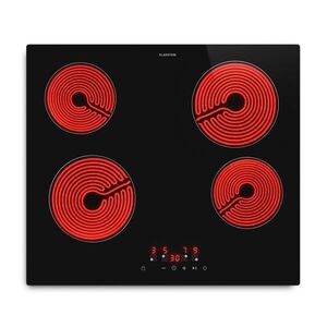 Imagine Klarstein Hito plită vitroceramică | 4 zone de gătit | 6000 W | 9 trepte de putere | 60 cm
