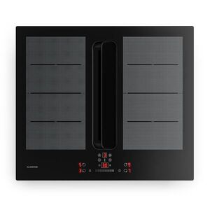 Imagine Klarstein Plită cu inducție ChefFusion cu hota | 4 zone de gătit | 7200 W | 504, 3 m³/h | 60 cm