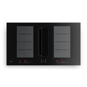 Imagine Klarstein Plită cu inducție ChefFusion cu hota | 4 zone de gătit | 7200 W | 504, 3 m³/h | 90 cm