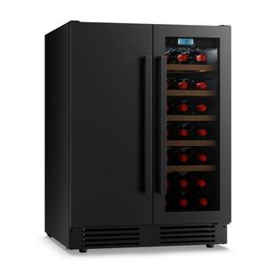 Imagine Klarstein Velaire subsolar pentru vin cu 2 zone | 126 l | 21 sticle | Protecție UV | 60 cm