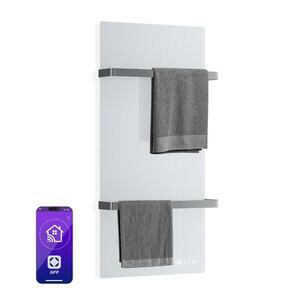 Imagine Klarstein Panou infraroșu HotSpot Crystal Smart | 800 W | 12 m² | Comandă tactilă și asistent vocal