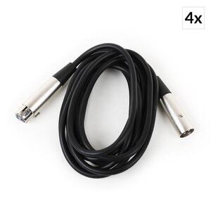 Imagine FrontStage Cabluri din față Etapa XLR Set 4 buc 3M de sex masculin la feminin