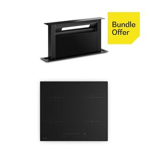 Imagine Klarstein Velaire plită cu inducție + Velaire hotă de bucătărie | Minimalist | 60 cm