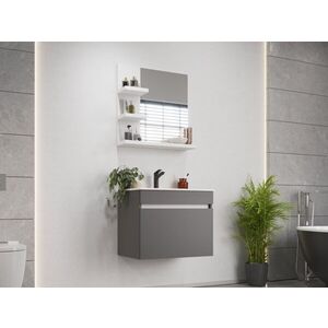 Imagine Set Masca Baie Suspendata + Chiuveta 650 + Oglinda 650 Cavela