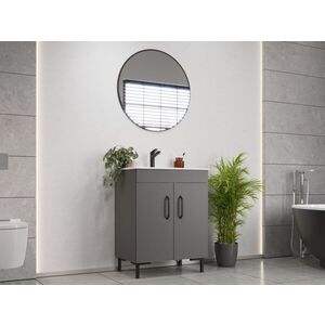 Imagine Set Masca Baie + Chiuveta 650 + Oglinda Rotunda Cavela