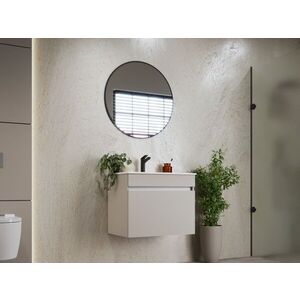 Imagine Set Masca Baie Suspendata + Chiuveta 650 + Oglinda Rotunda Belure