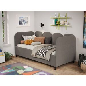 Imagine Pat de colt copii 90x190 cm, Peqenia, cu lada de depozitare, rabatabil, C3 Cappuccino - Swing 4