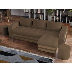 Imagine Coltar Extensibil Juno Stofa Maro / Piele Cappuccino