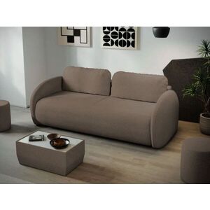 Imagine Canapea Ovelis 3 locuri extensibila plusata maro