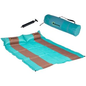 Imagine Outsunny Saltea de camping pentru 2 persoane autogonflabilă cu pernă și geantă de transport - Ultra ușoară pentru camping, drumeții | Aosom Romania