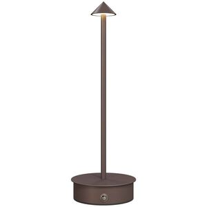 Imagine HOMCOM Lampă de Masă Reîncărcabilă cu USB, Lampă Fără Fir cu Temperatura Culorii Reglabilă 3000K/4500K/6500K, Control Touch, Autonomie 4-8 Ore, Cafea | Aosom Romania