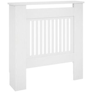 Imagine HOMCOM Copertă de Ventilație, Copertă de Căldură, 78 x 19 x 81 cm, Copertă de Căldură pentru Dormitor, Sufragerie, MDF, Alb | Aosom Romania