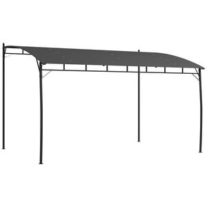 Imagine Outsunny Pergola Exterior 3x4m Cadru Metalic Protecție Solară pentru Grătar Terasă Verandă Gri | Aosom Romania