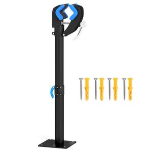 Imagine HOMCOM Suport de reparații bicicletă reglabil pe înălțime, clemă rotativă 360°, capacitate max. 25 kg, 41-60x13x13 cm, negru | Aosom Romania
