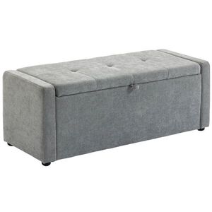 Imagine HOMCOM pouf interior taburet bancă suport capăt pat | Aosom Romania