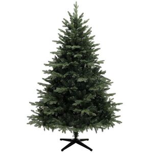 Imagine HOMCOM Brad artificial 180 cm în stil molid cu 1696 vârfuri ale ramurilor și picior din oțel pliabil, brad de Crăciun pentru acasă sau birou, verde | Aosom Romania