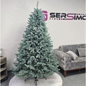 Imagine Brad artificial Christmas Deluxe by Sersimo, Laponia Select argintiu, integral 3D, 230cm