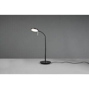 Imagine Lampa de masa Monza, TRIO, 19x46x57 cm, 12W, 1x SMD, metal, negru mat