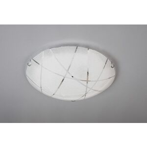Imagine Plafoniera Sandrina, TRIO, 40x10 cm, 40W, 2x E27, sticla, alb