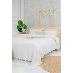 Imagine Cuvertura pique dubla, L'essentiel Maison, Marla, Bumbac reciclat, Crem