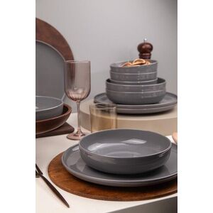 Imagine Serviciu de masa, Hermia, 710KTP9753, Farfurie: 20 cm (4 bucăți), Antracit