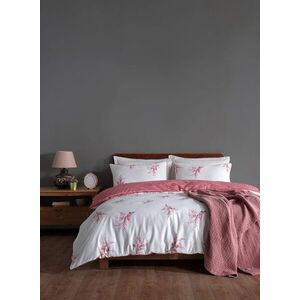 Imagine Lenjerie de pat pentru o persoana Single XXL (DE), L'essentiel Maison, Meltem, Alb/Roz