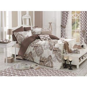 Imagine Lenjerie de pat dubla (EU) (IT), L'essentiel Maison, Noble, Brown / White / Cream