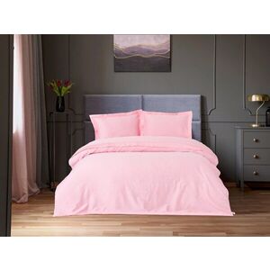 Imagine Lenjerie de pat dubla Super King (EU) (IT), 3 piese, L'essentiel Maison, Elegant, Roz