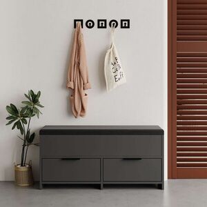 Imagine Pantofar, Hanah Home, Cove Shoe Bench, Antracit