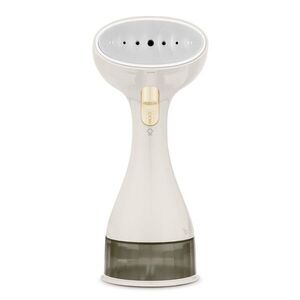 Imagine Aparat de calcat cu aburi Fashion TV, Matte Cream-Gold, 1500W, 220 ml, invelis ceramic, crem