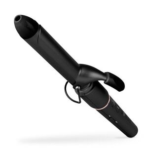 Imagine Ondulator de par Fashion TV, Matte Black-Rose Gold, 50-55W, 200°C, 5 trepte de temperatura, invelis ceramic, negru
