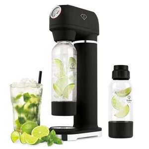 Imagine Aparat sifon Fashion TV, Black Rose, 23x12x45 cm, 0.5L / 1L, inox/polipropilena, negru
