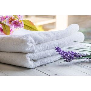 Imagine Set 2 prosoape pentru corp Hotel Line, Bedora, 70 x 140 cm, 100% bumbac cardat, 500 gr/mp, alb