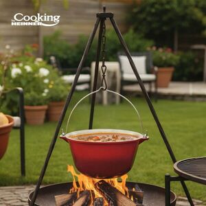 Imagine Ceaun Cooking by Heinner, 37x17.5 cm, 10 L, fonta emailata, rosu