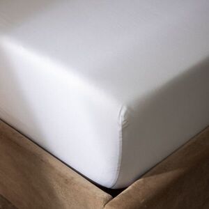 Imagine Cearceaf de pat cu elastic Danielle, Homla, 140x200 cm, bumbac satinat, alb