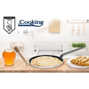 Imagine Tigaie profesionala pentru clatite, Cooking by Heinner, 26x2 cm, aluminiu presat