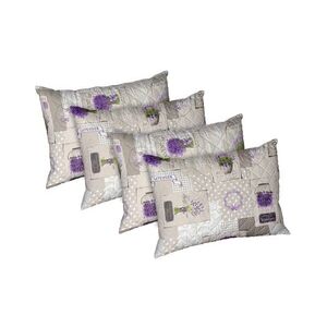 Imagine Set 4 perne Lavanda, microfibra matlasata Alcam, 50x70 cm