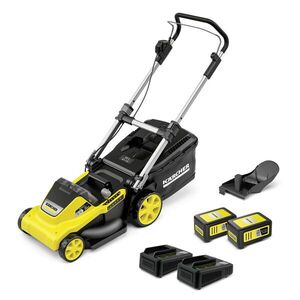 Imagine Masina de tuns iarba cu acumulator LMO 5-18 Dual Battery Set, Karcher, galben/negru