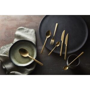 Imagine Set tacamuri pentru 6 persoane, 42 piese, Amefa, Manille Gold, inox