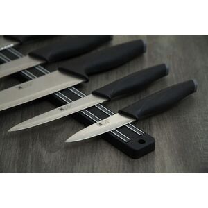 Imagine Set 5 cutite si suport magnetic Advantage, Richardson Sheffield, 9 cm/11 cm/20 cm, inox 13/0, negru