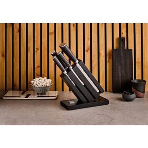 Imagine Set 5 cutite si suport Uta, Richardson Sheffield, 9 cm/12.5 cm/20 cm, inox 13/0, negru