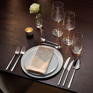 Imagine Set tacamuri 24 piese Amefa, Metropole, inox 18/10, argintiu