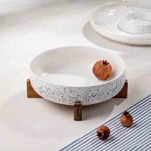 Imagine Bol Caviano, Homla, 25.5x9.5 cm, portelan/lemn, multicolor