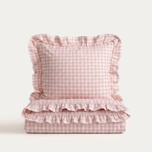 Imagine Lenjerie de pat King Size, Whisper, Homla, 200x220 cm, 3 piese, microfibra din poliester, roz