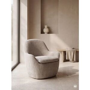 Imagine Fotoliu Sofiero, Homla, 74.5x72.5x75.5 cm, metal/poliester, bej deschis