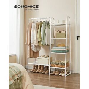 Imagine Suport pentru umerase, Songmics, 101.7x40x153.3 cm, max 70 kg, otel/plastic, argintiu