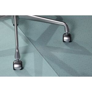 Imagine Protectie pardoseala pentru scaun de birou, mocheta si covor, Duragrip Meta, PET, cu zimti de ancorare, transparenta, 90 x 120 cm