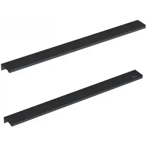 Imagine Set manere Roca Elegant Plus pentru masca lavoar suspendata 40 cm, negru mat